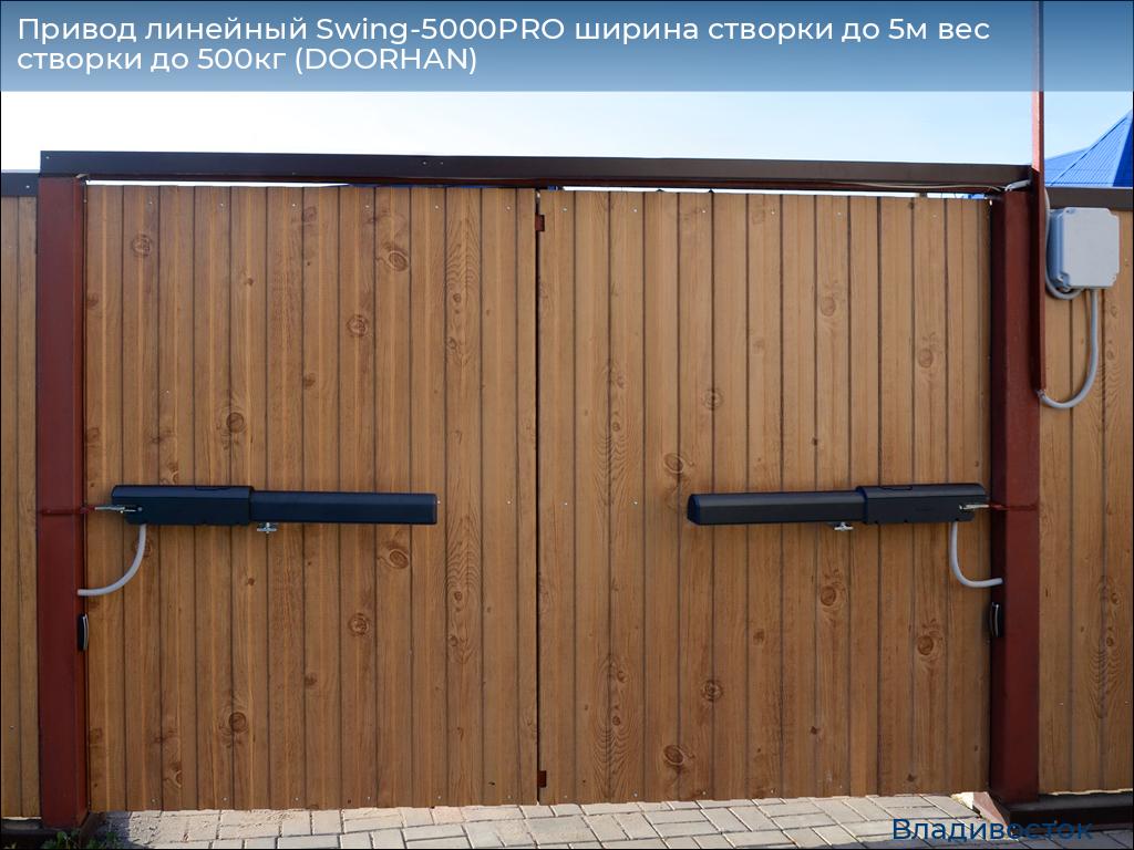 Привод линейный Swing-5000PRO ширина cтворки до 5м вес створки до 500кг (DOORHAN), vladivostok.doorhan.ru