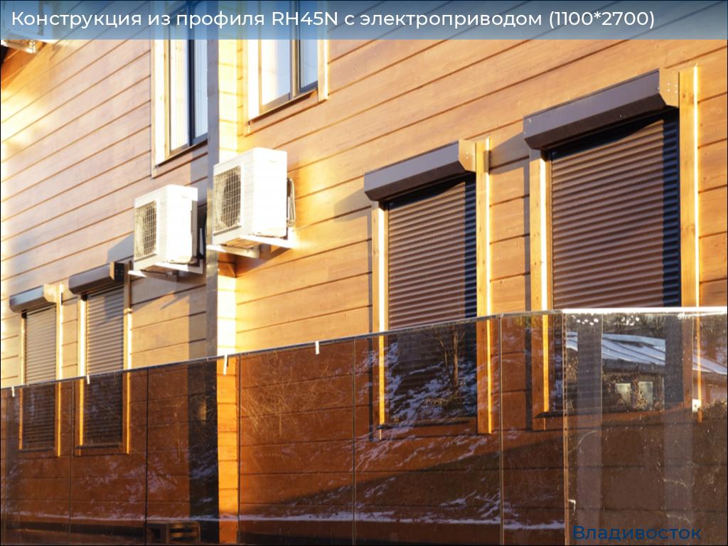 Конструкция из профиля RH45N с электроприводом (1100*2700), vladivostok.doorhan.ru