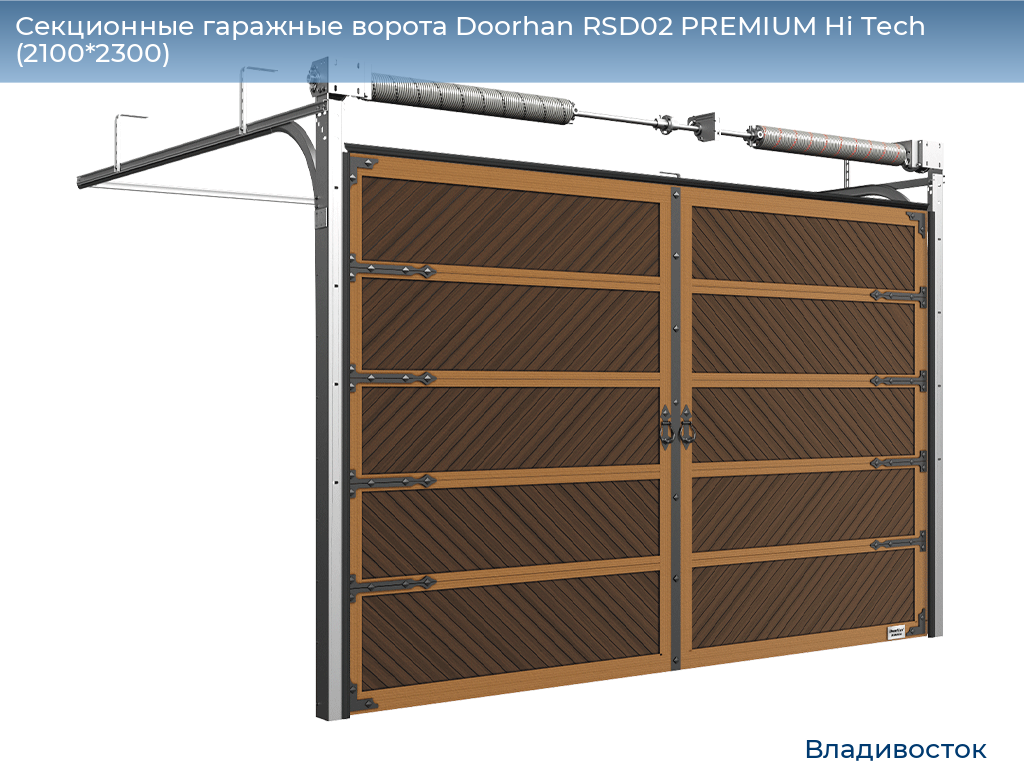 Секционные гаражные ворота Doorhan RSD02 PREMIUM Hi Tech (2100*2300), vladivostok.doorhan.ru