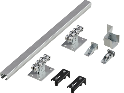 Система роликов и направляющих для балки х/к 71х60х3,5 l=6000мм