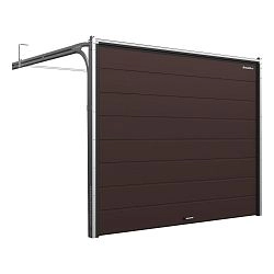 Секционные ворота 2500х2050 мм коричнево-красные DoorHan rsd02